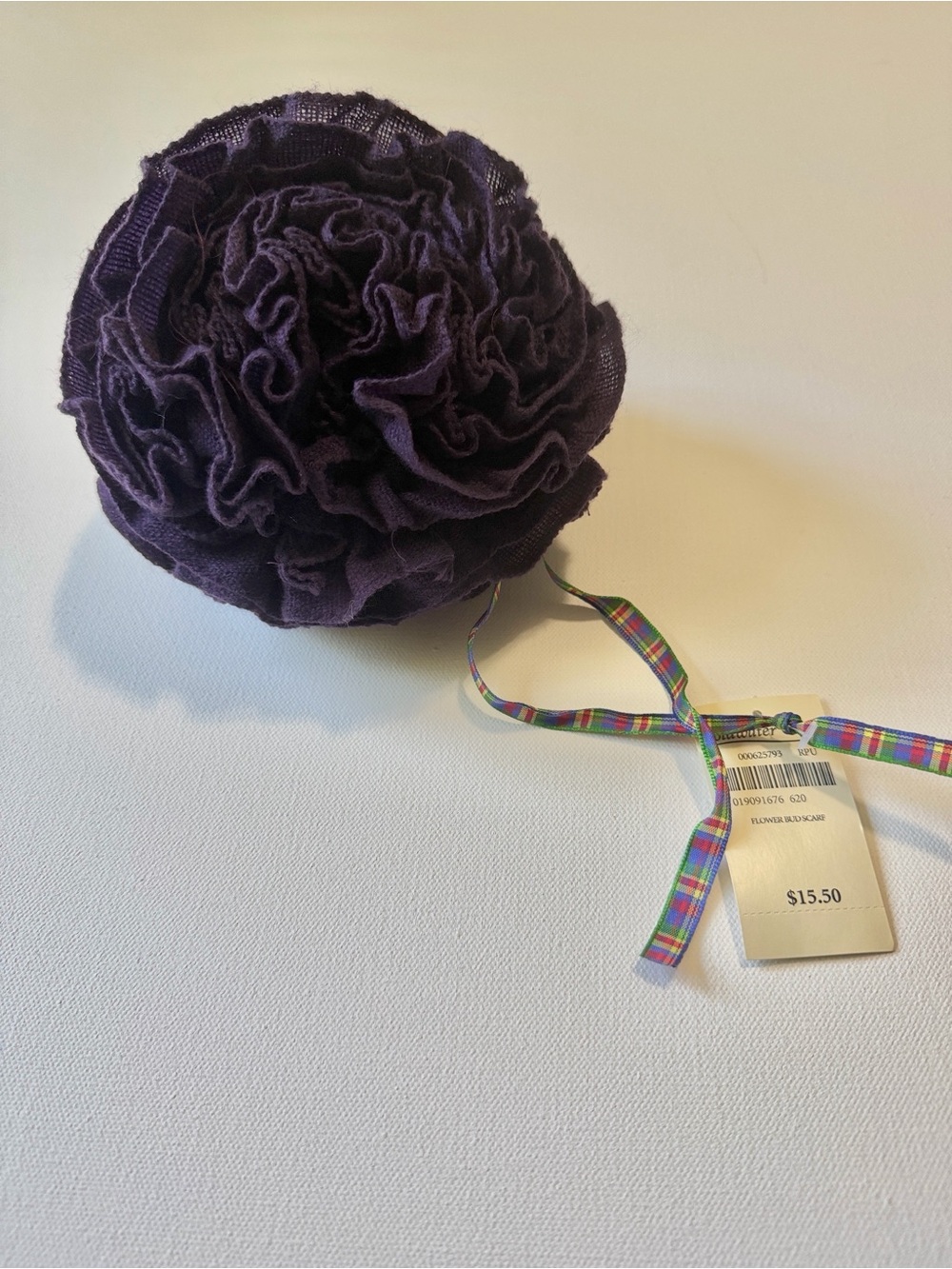 Coldwater Creek Flower Bud Scarf in Deep Purple